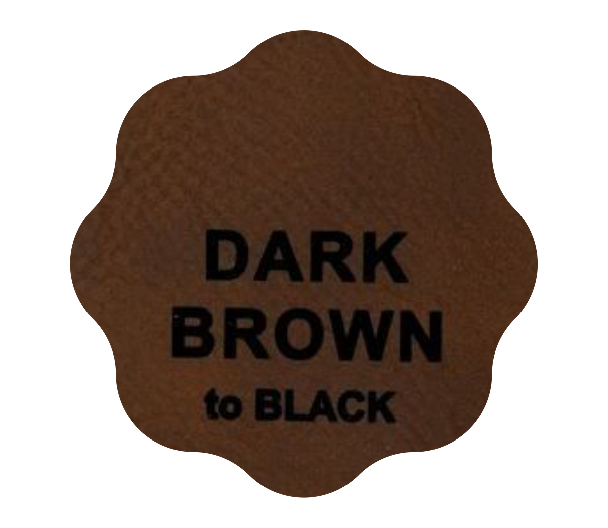 Leder-Patch mit Design-Kontur