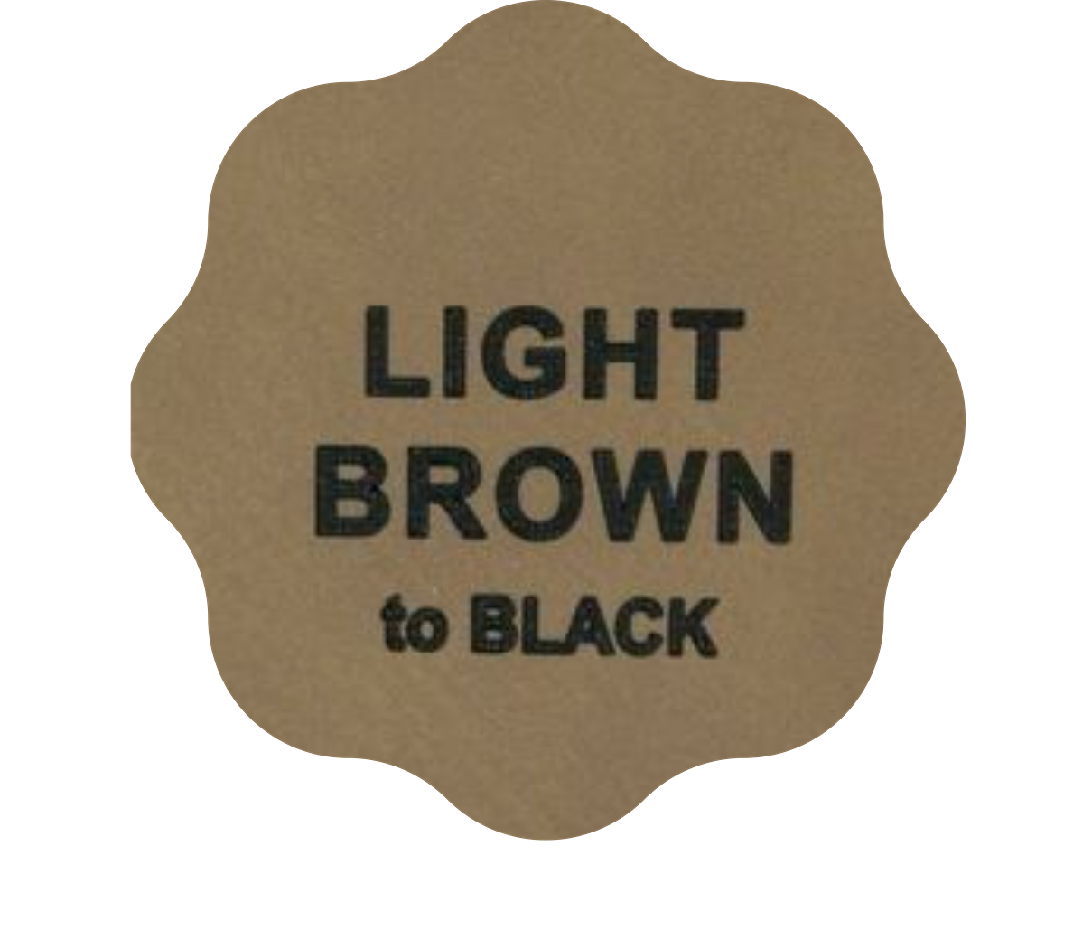 Leder-Patch mit Design-Kontur