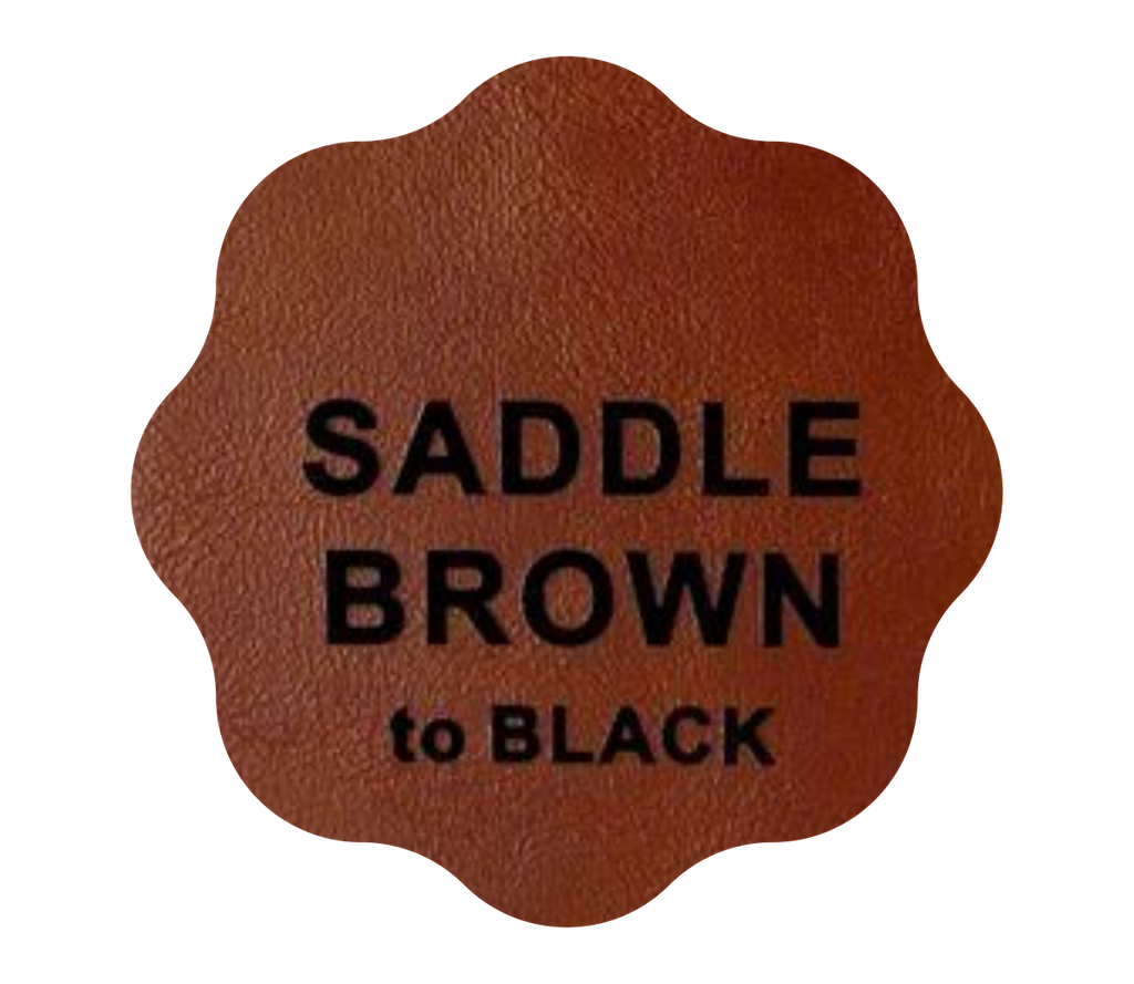 Leder-Patch mit Design-Kontur