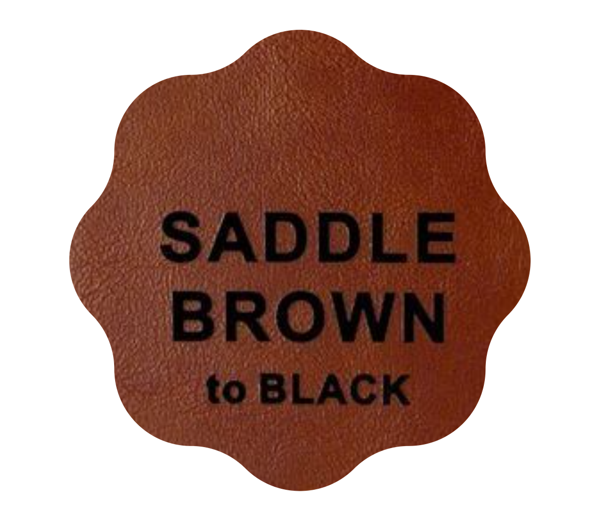 Leder-Patch mit Design-Kontur