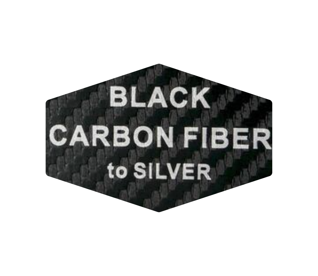 Leder-Patch Hexagon 77x52mm