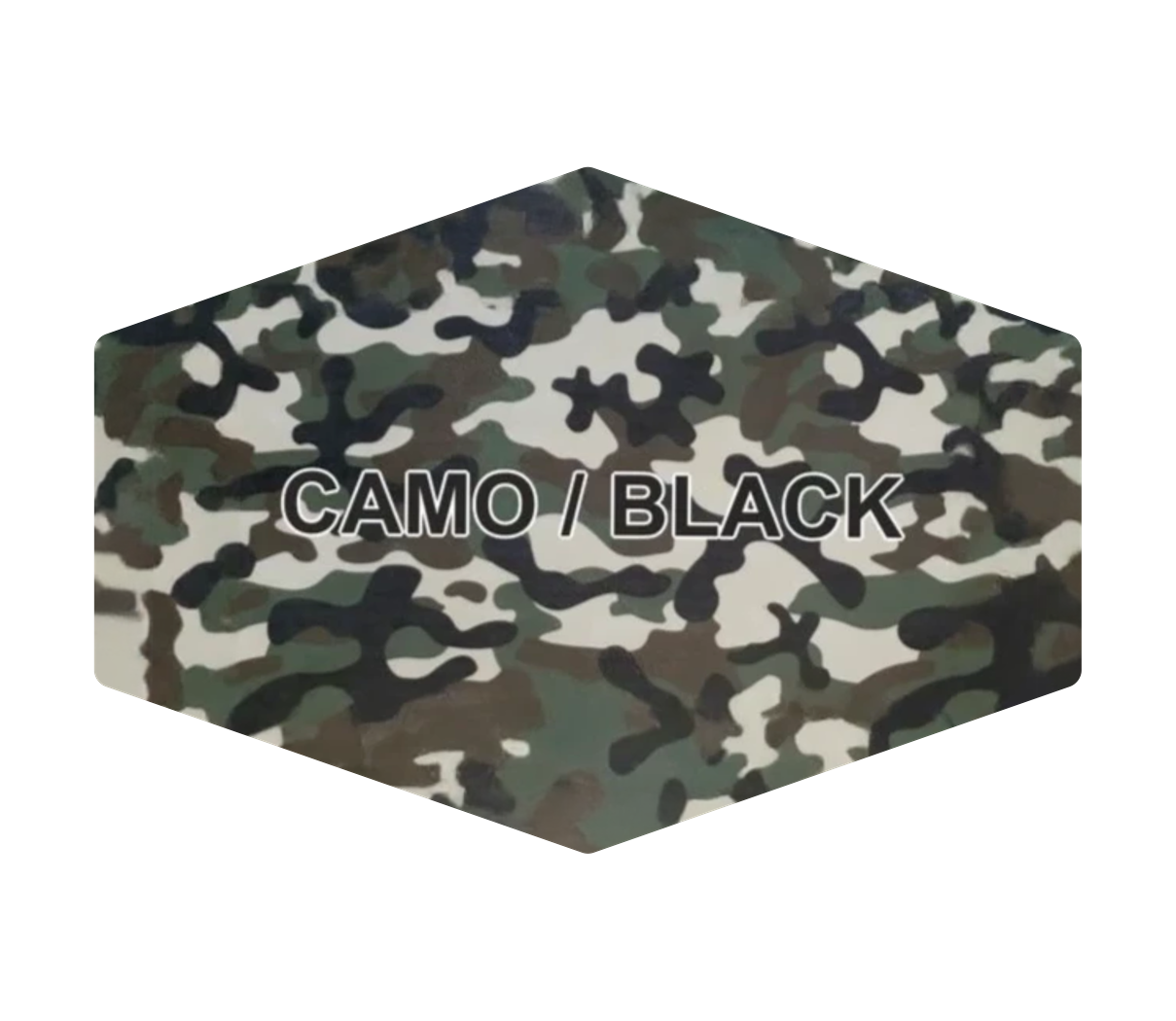 Leder-Patch Hexagon 90x64mm