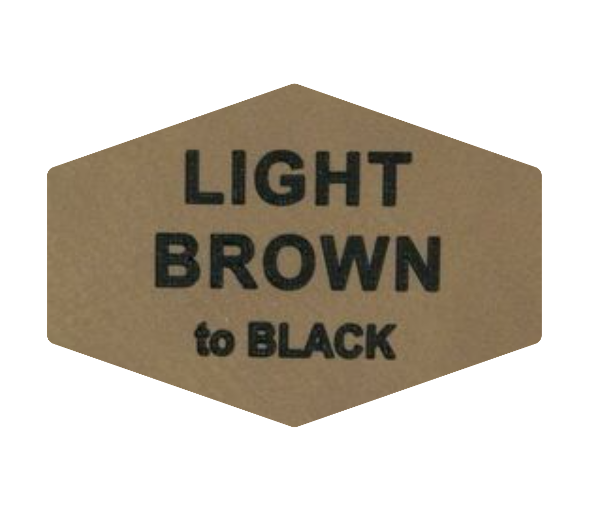 Leder-Patch Hexagon 90x64mm