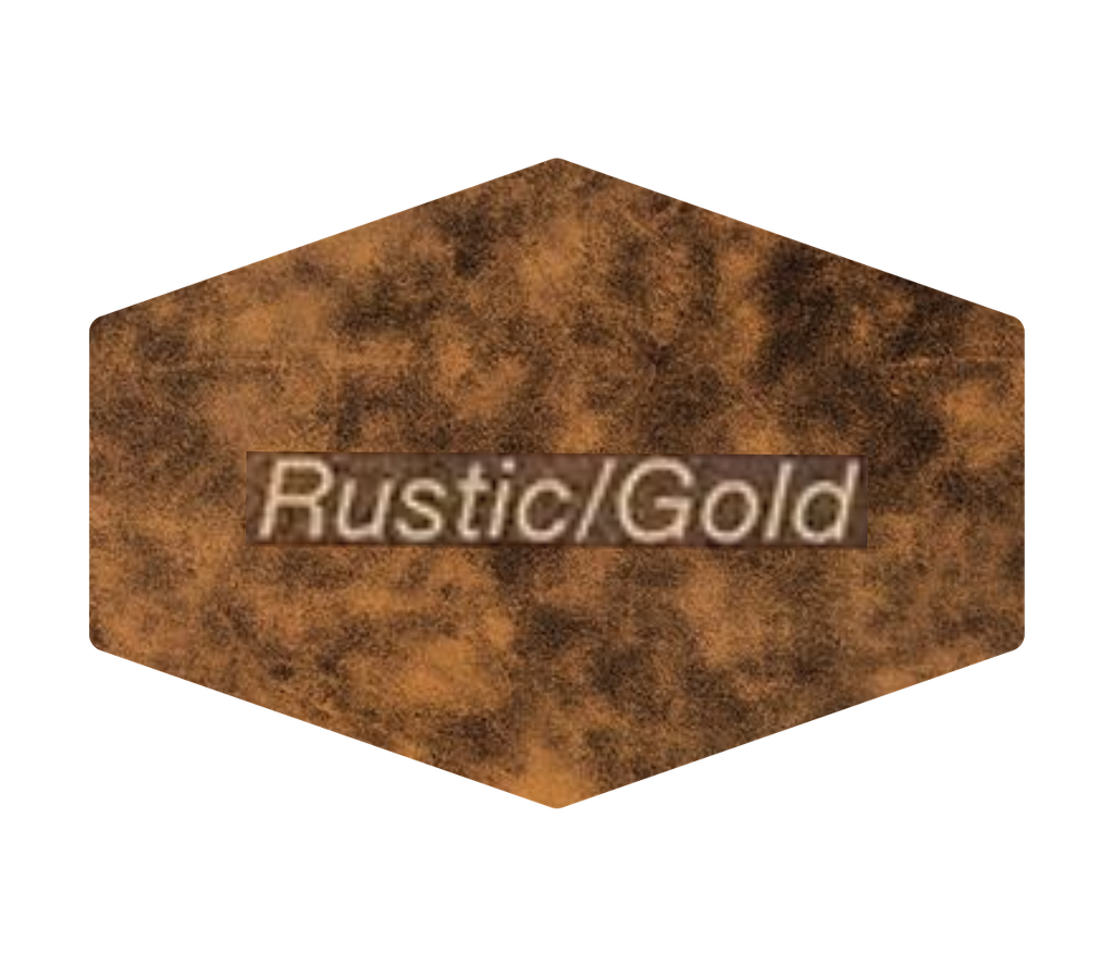 Leder-Patch Hexagon 90x64mm