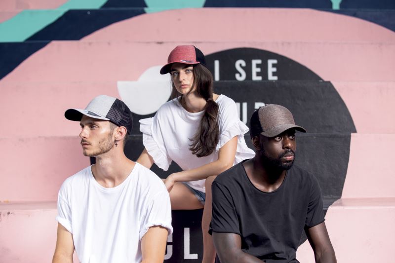 Atlantis Rapper Melange - 5 Panel Trucker Kappe