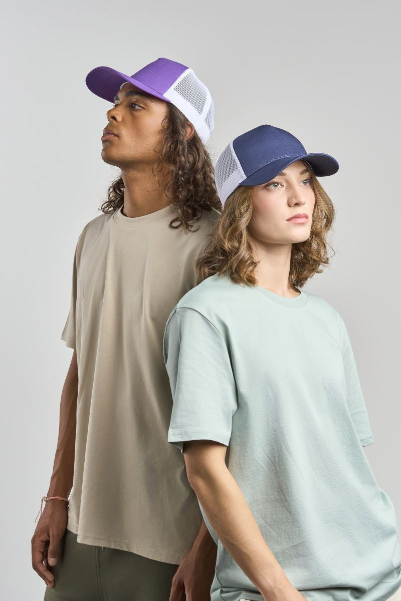 Atlantis Rapper Cotton-S - Nachhaltige 5 Panel Trucker Kappe
