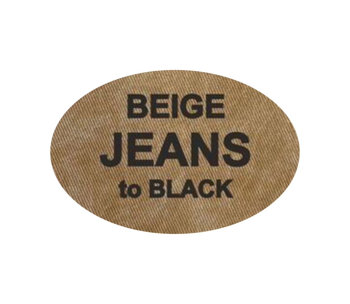 Leder-Patch Oval 77x52mm