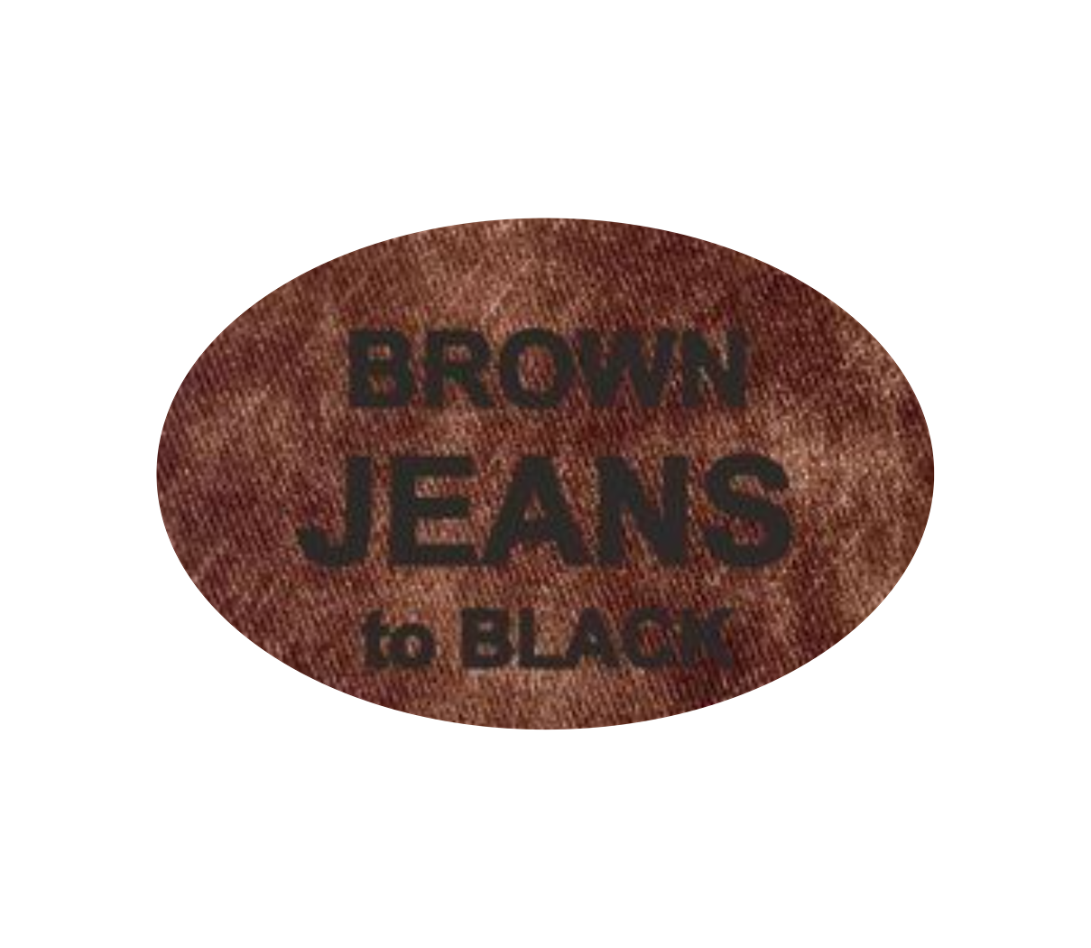 Leder-Patch Oval 77x52mm