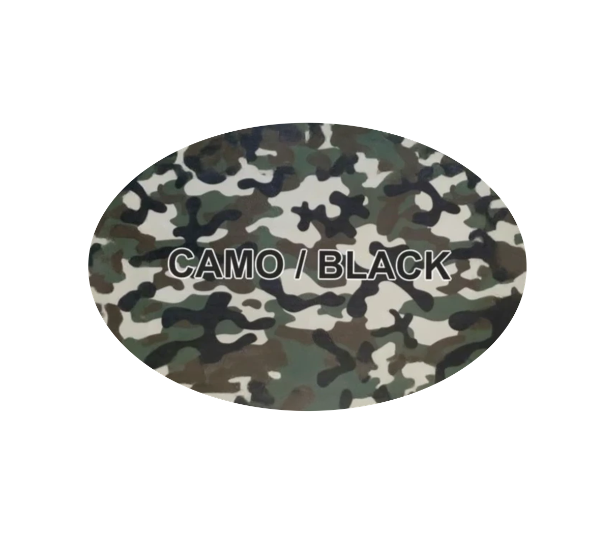 Leder-Patch Oval 77x52mm