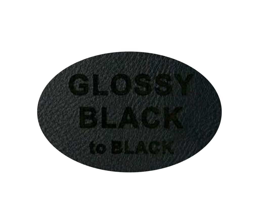 Leder-Patch Oval 77x52mm