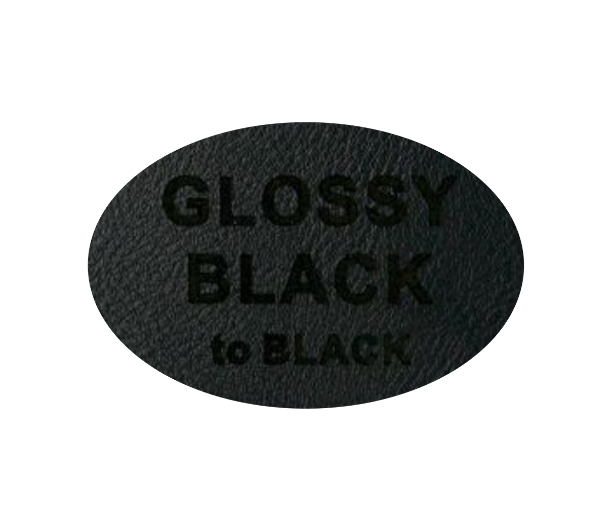 Leder-Patch Oval 77x52mm