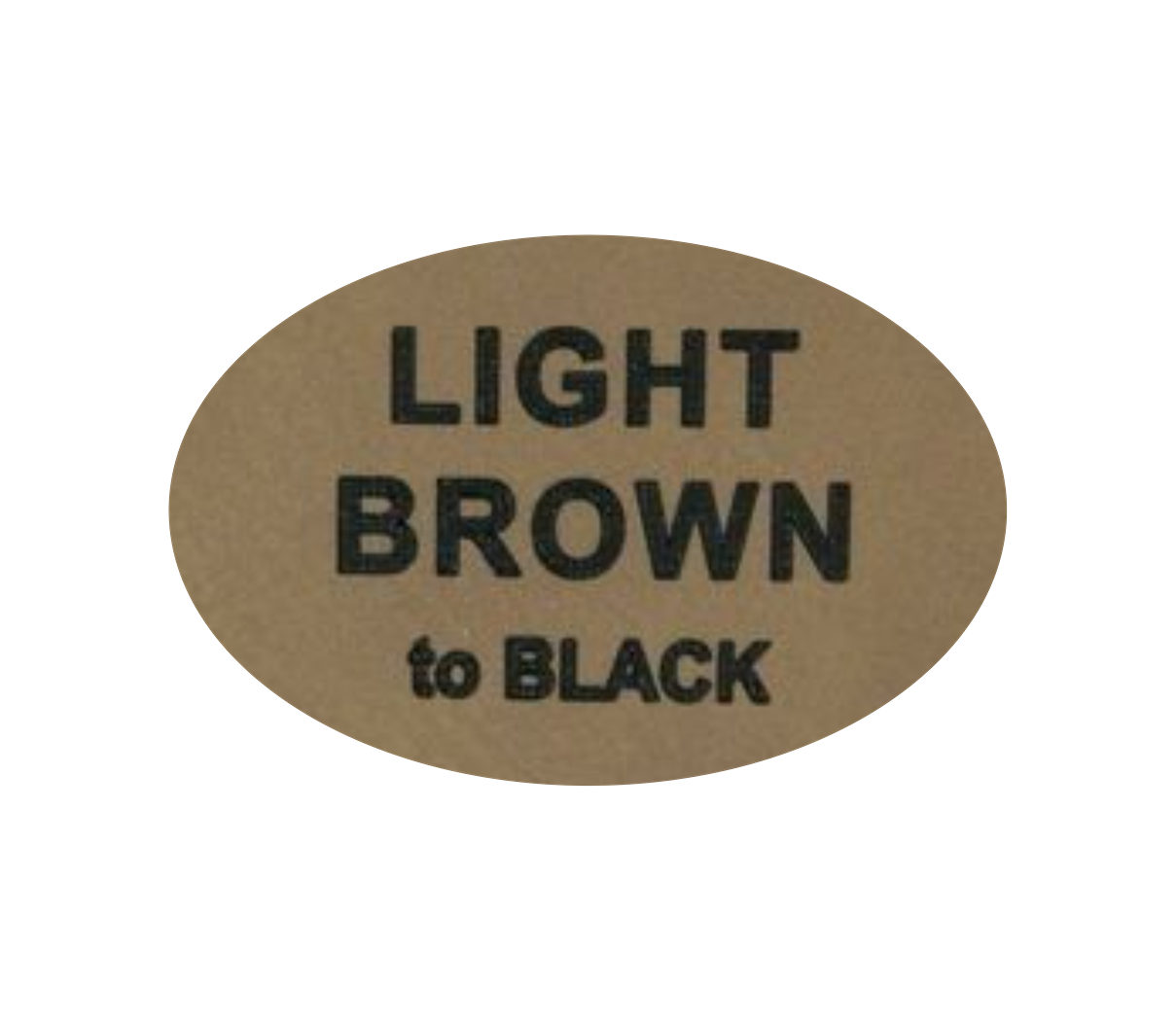 Leder-Patch Oval 77x52mm