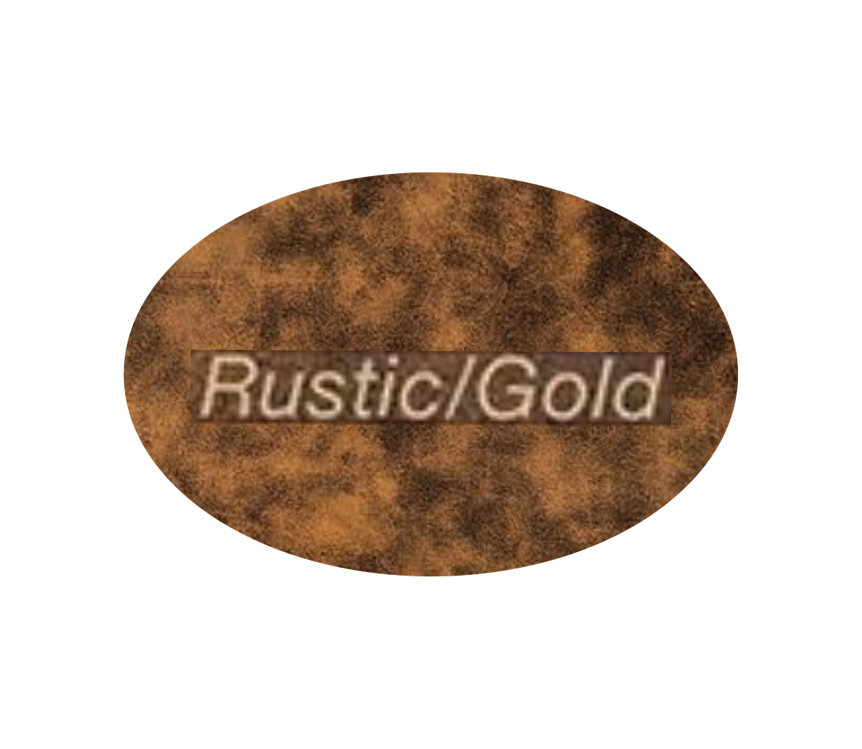 Leder-Patch Oval 77x52mm