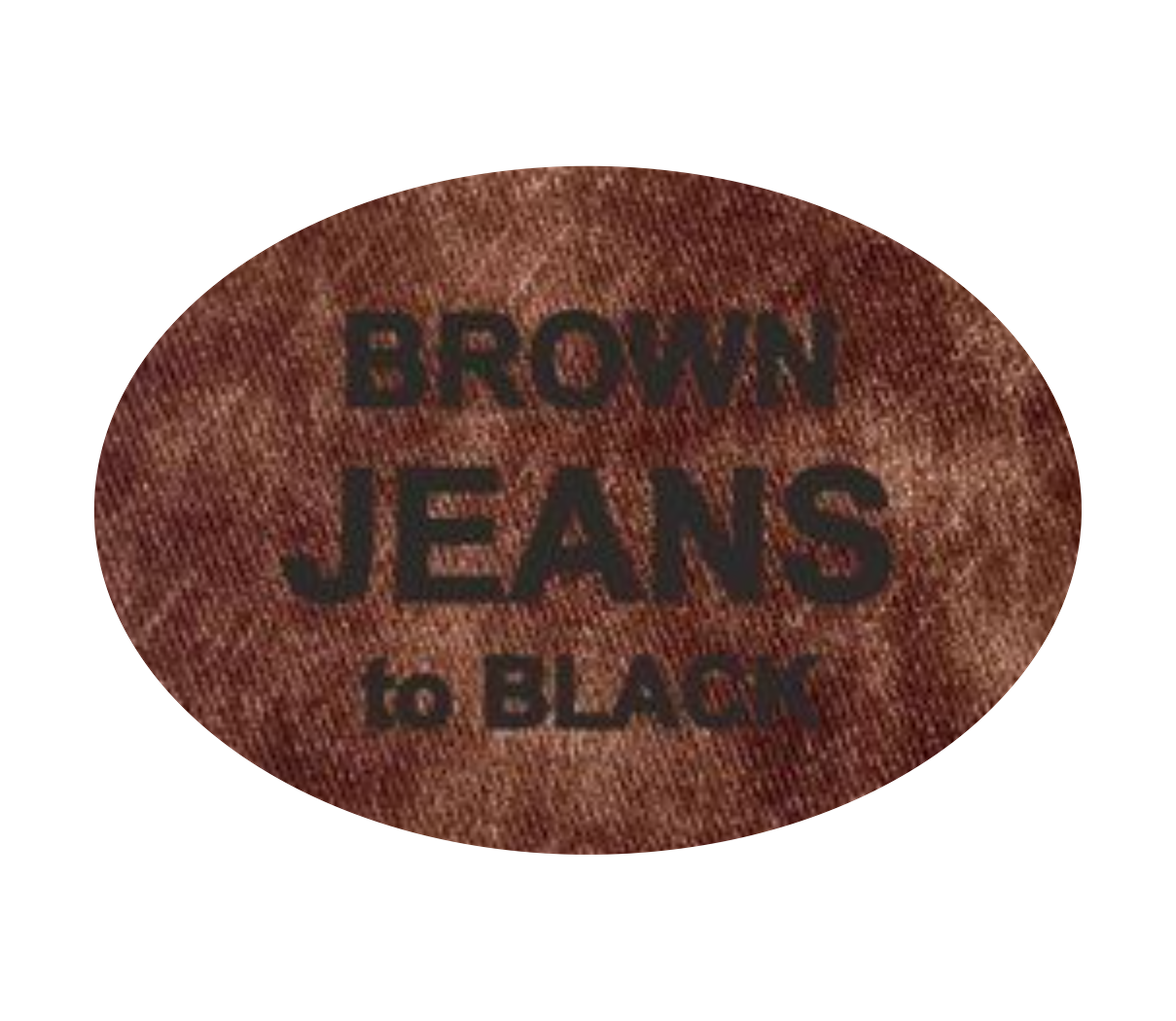 Leder-Patch Oval 90x64mm