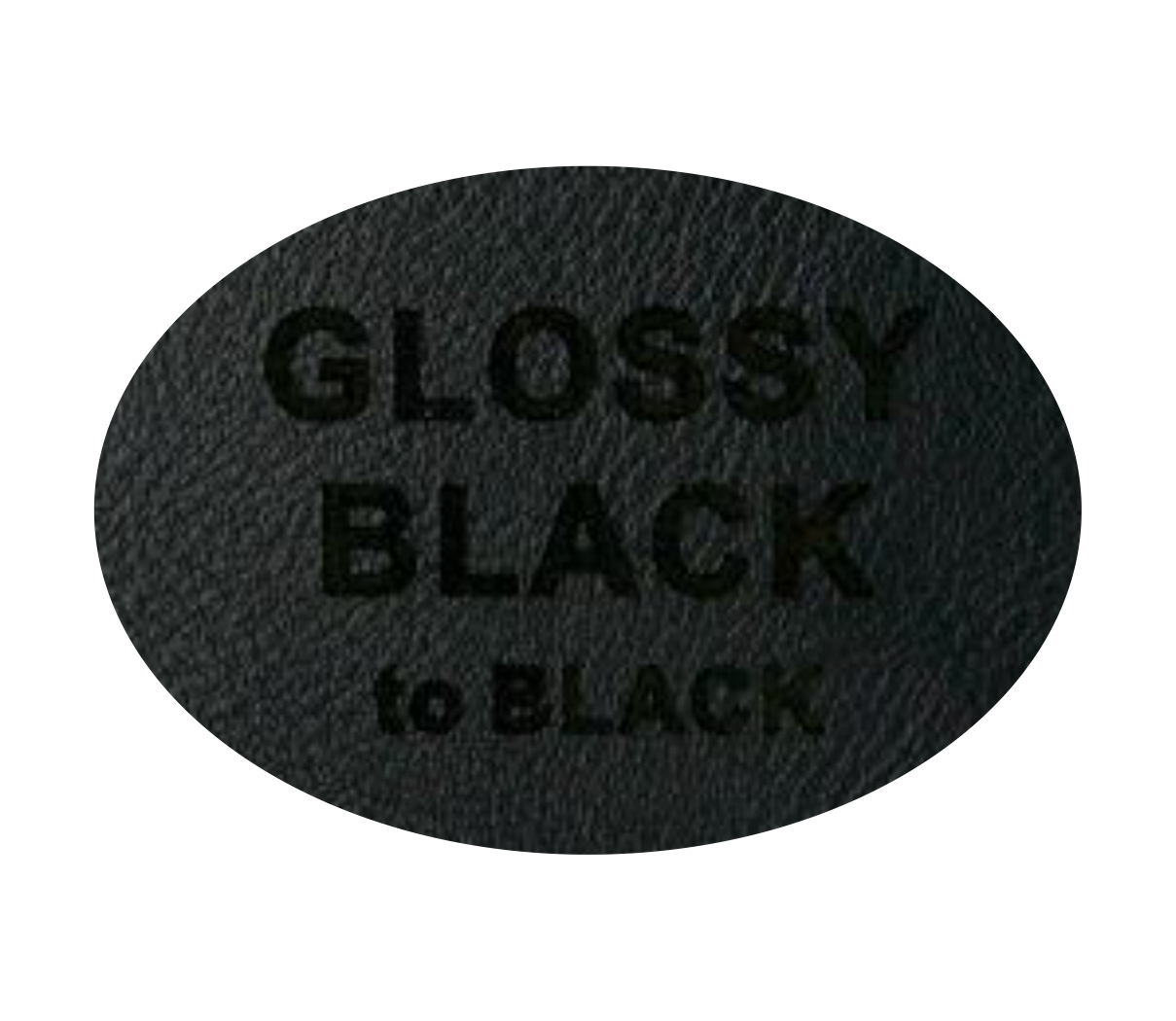 Leder-Patch Oval 90x64mm