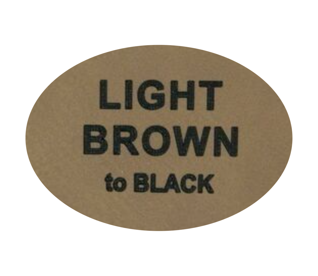 Leder-Patch Oval 90x64mm