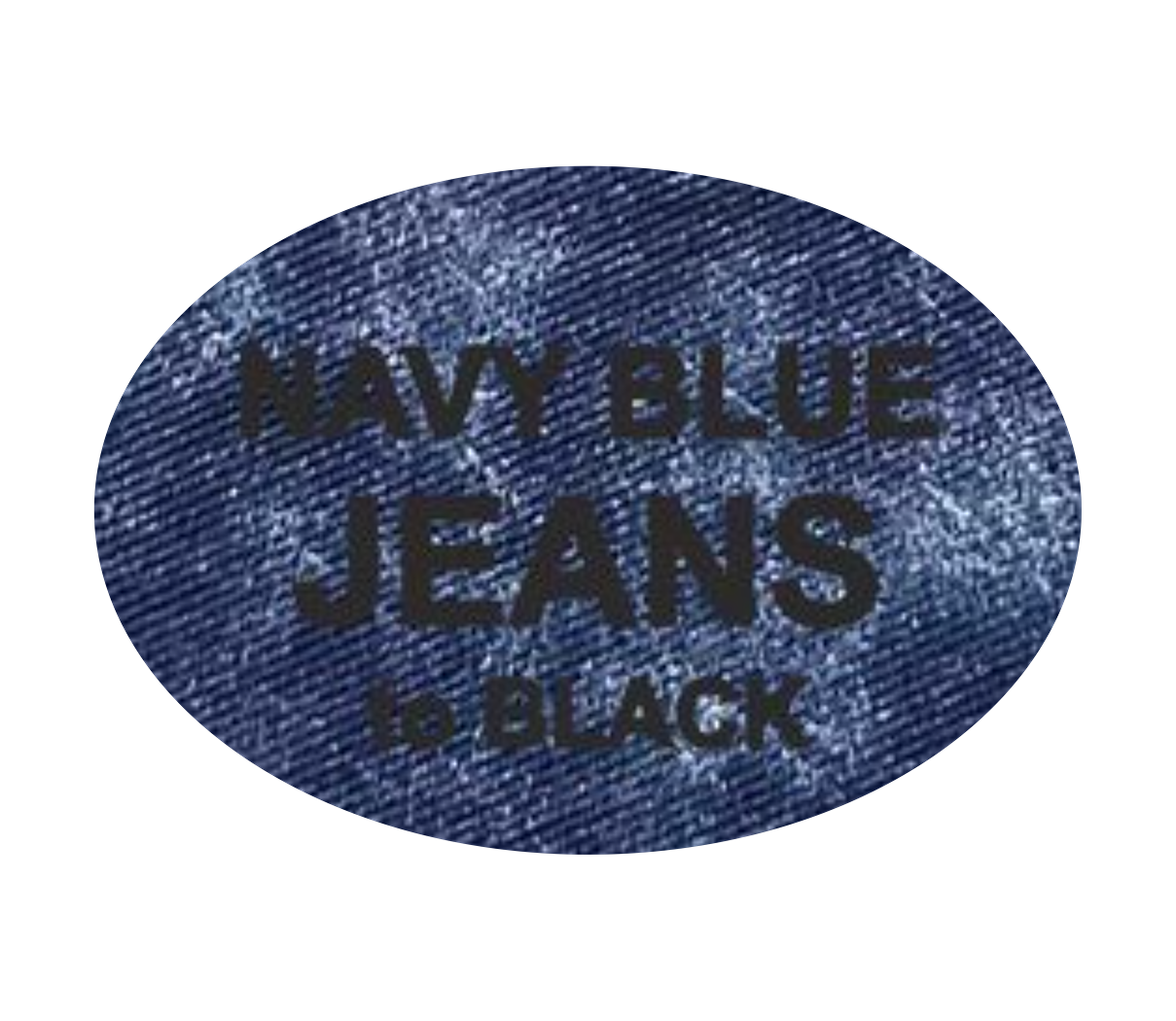 Leder-Patch Oval 90x64mm