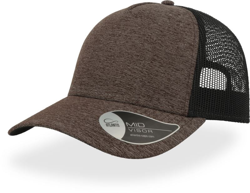 Atlantis Rapper Melange - 5 Panel Trucker Kappe