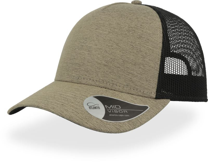 Atlantis Rapper Melange - 5 Panel Trucker Kappe