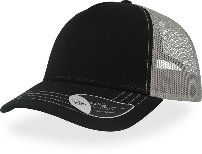 Atlantis Rapper Canvas - 5 Panel Mesh Kappe
