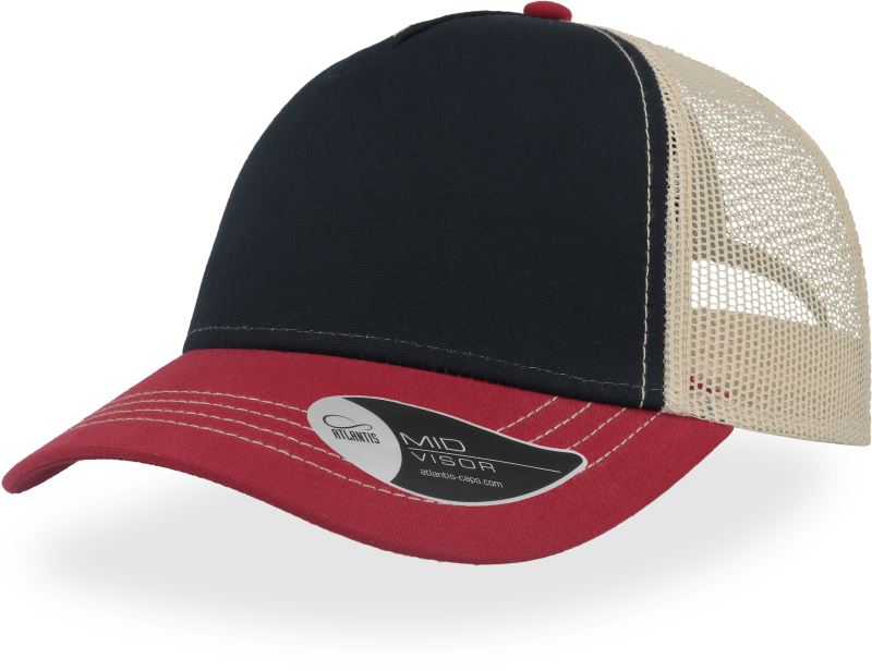Atlantis Rapper Canvas - 5 Panel Mesh Kappe
