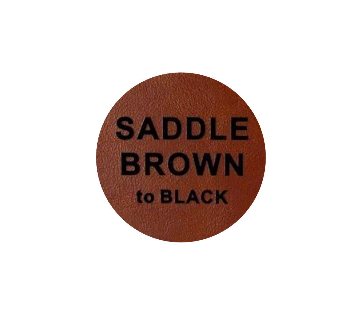 Leder-Patch Kreis 52mm
