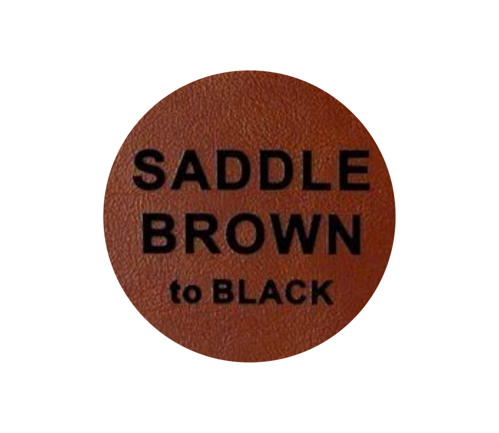 Leder-Patch Kreis 64mm