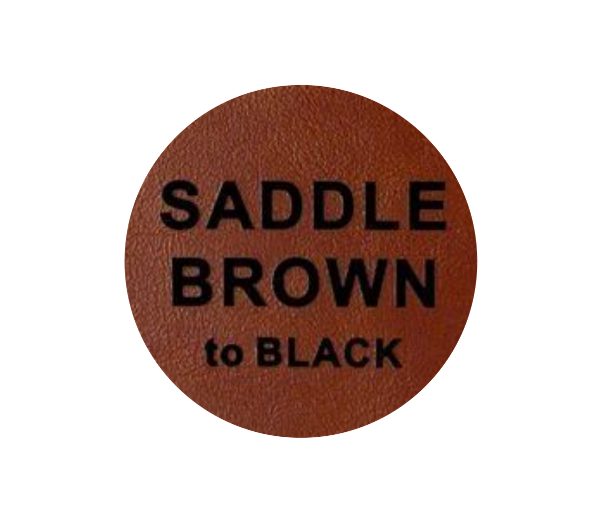 Leder-Patch Kreis 64mm