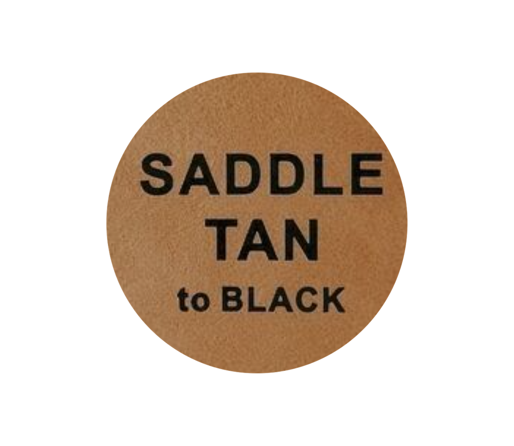Leder-Patch Kreis 64mm