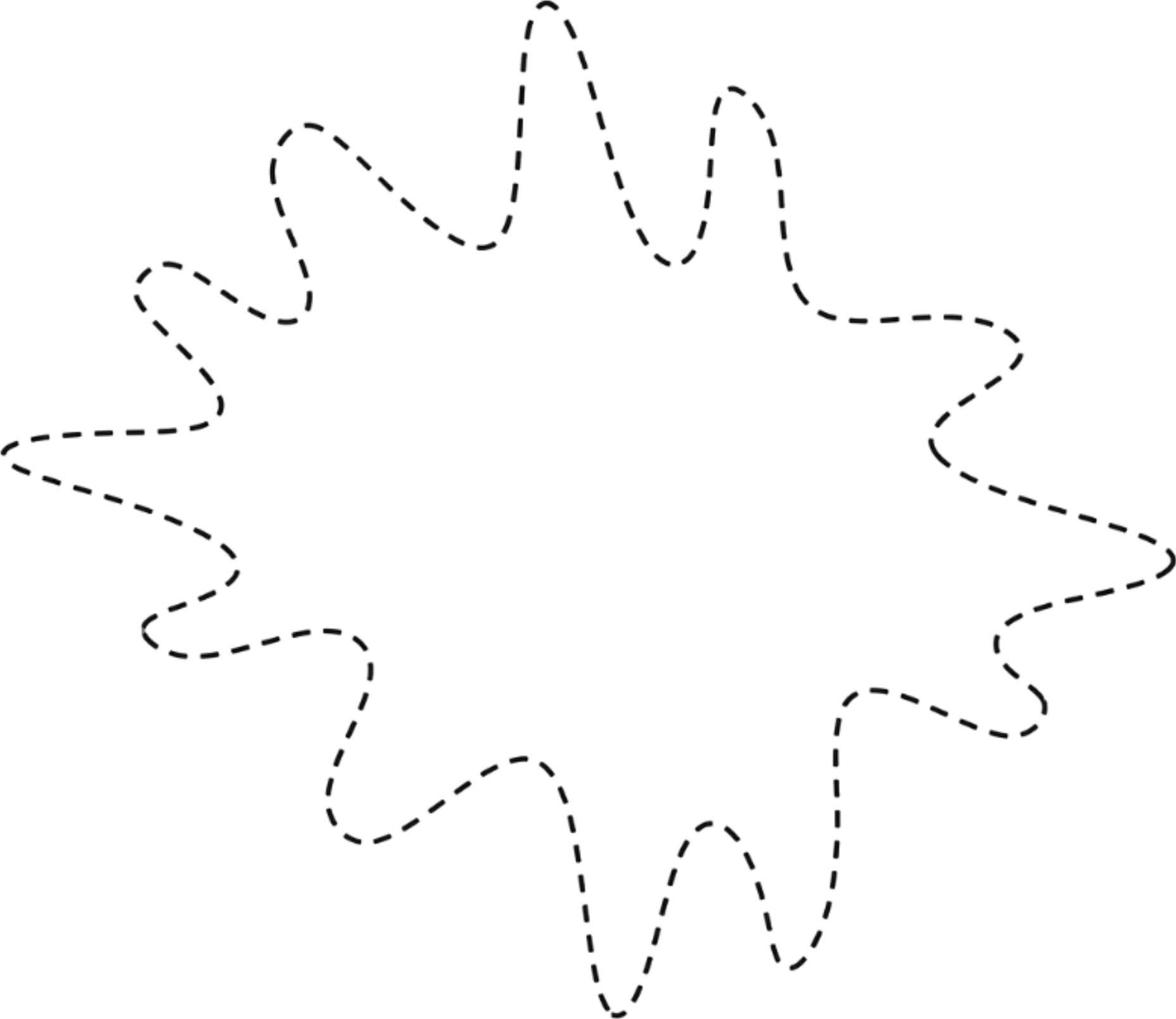 Leder-Patch mit Design-Kontur