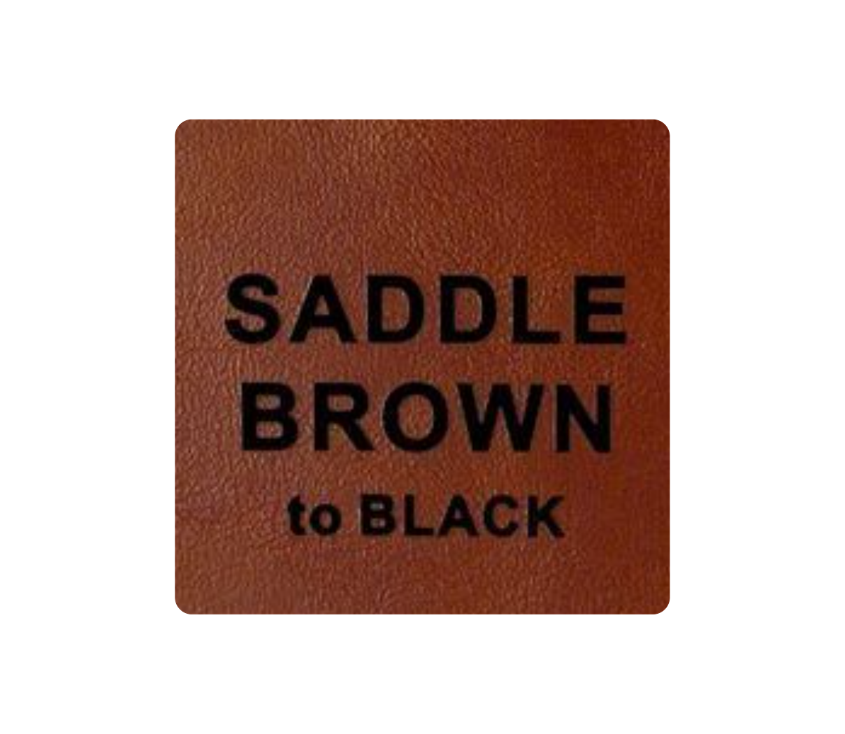 Leder-Patch Viereck 64mm