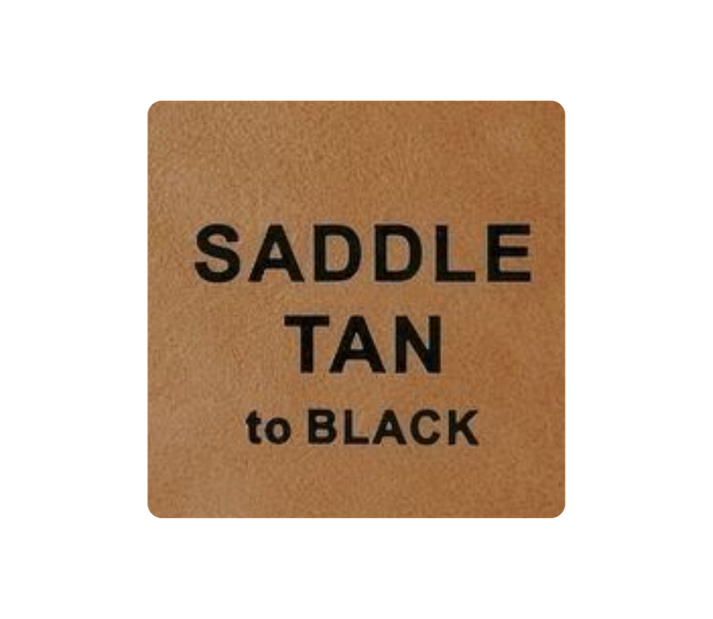 Leder-Patch Viereck 64mm