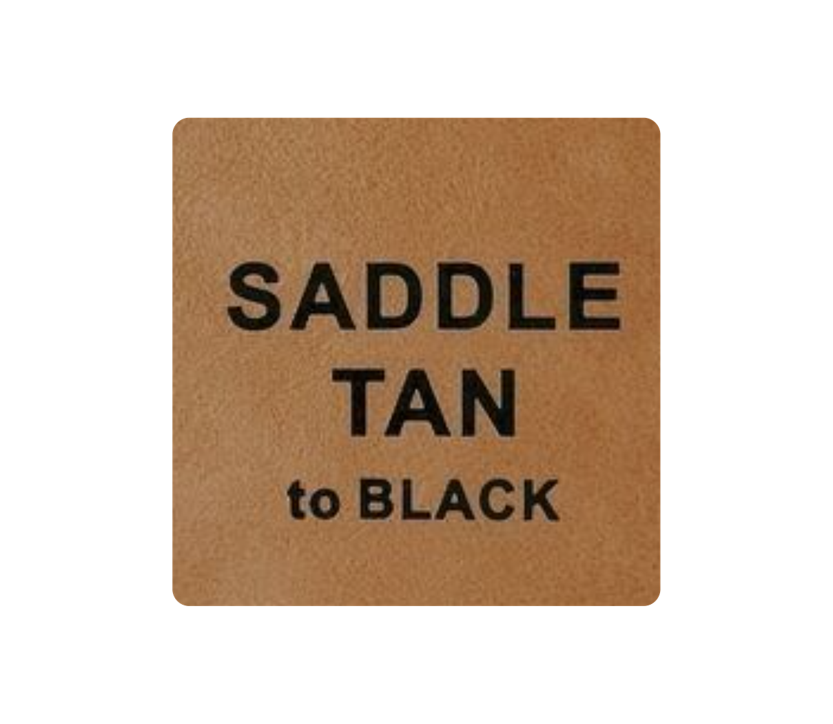 Leder-Patch Viereck 64mm